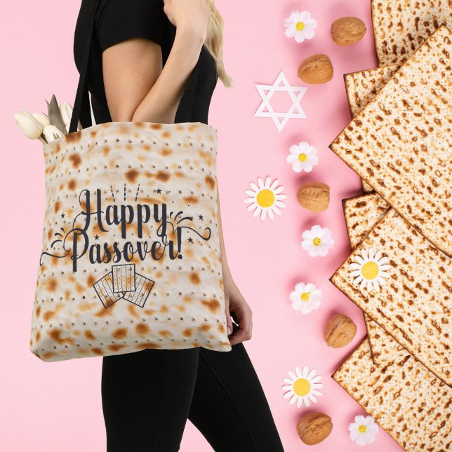 Cute Matzah Jewish Helgdag Passover Tygkasse (Skapare uppladdad)