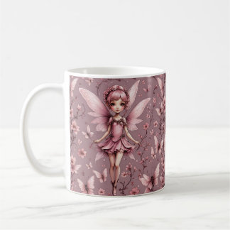 Cute Mauve Pixie Fairy Mugg