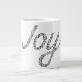 Cute Maximum Joy Houndstooth Mönster Jumbo Mugg