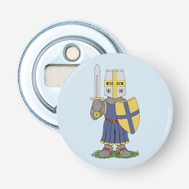 Cute Medieval Knight Flasköppnare (Framsidan)