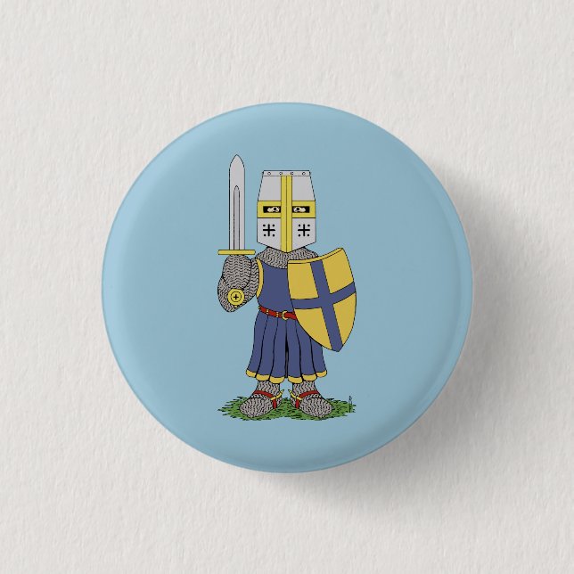 Cute Medieval Knight Knapp (Framsida)