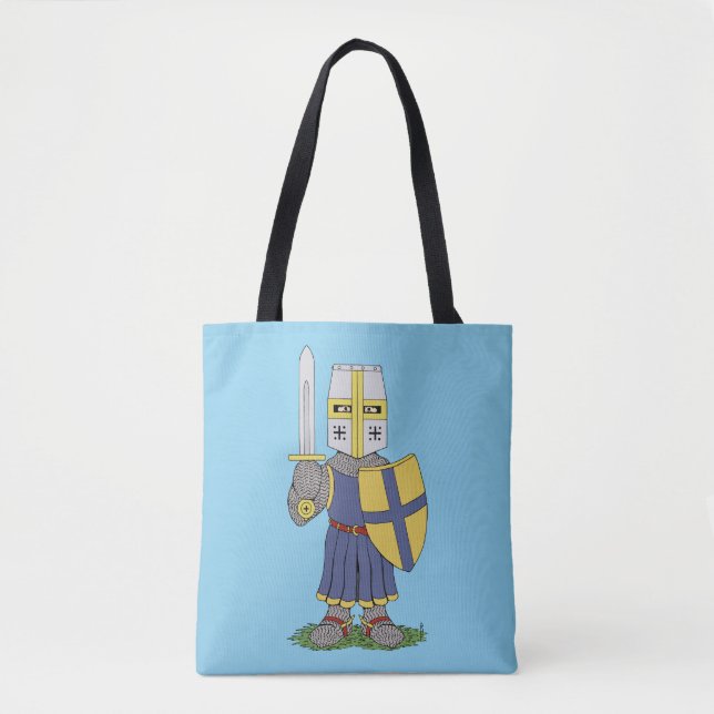 Cute Medieval Knight Tygkasse (Framsida)