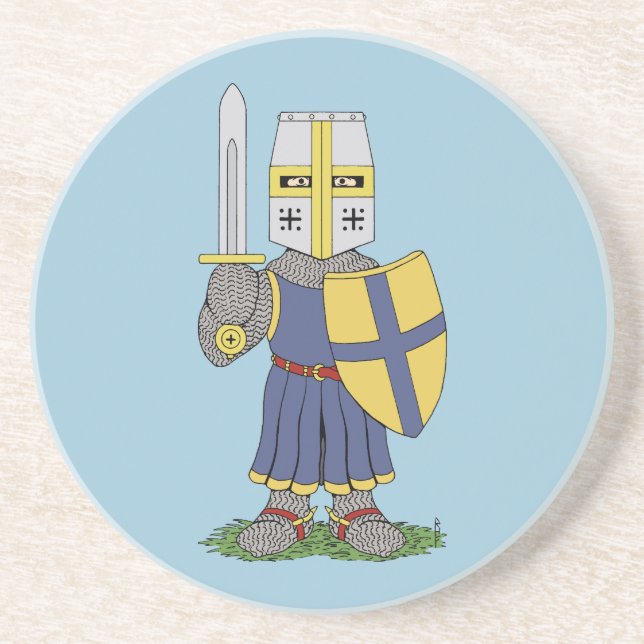 Cute Medieval Knight Underlägg (Framsidan)