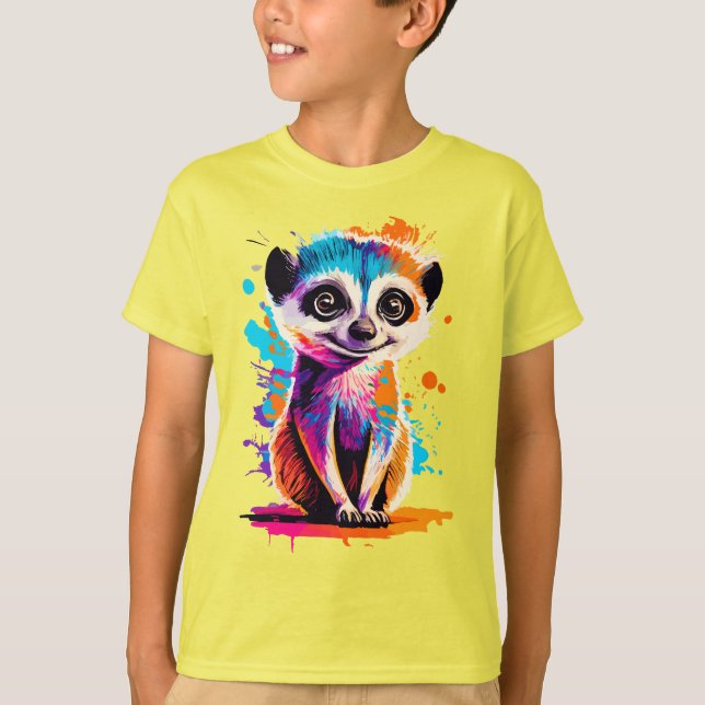 Cute Meerkat - Baby Meerkat Colorful - Meerkat T Shirt (Framsida)