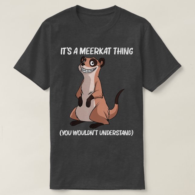 Cute Meerkat Design För manar kvinnor Meerkat Mong T Shirt (Design framsida)