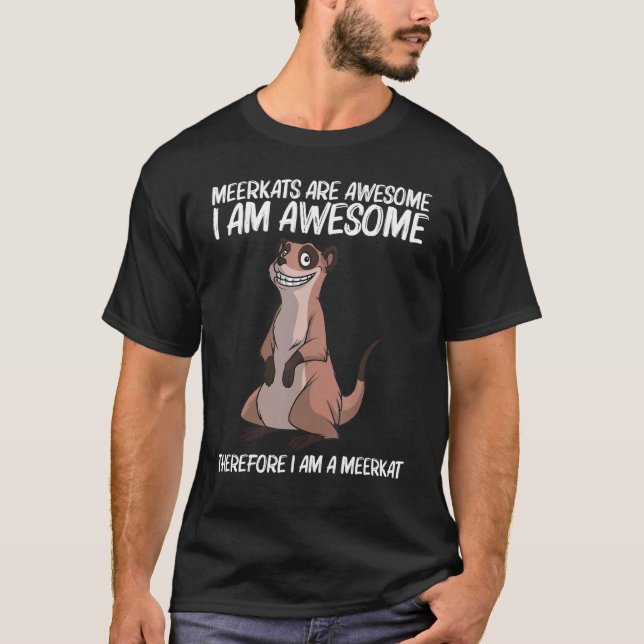 Cute Meerkat För manar kvinnor Meerkat Mongoose 1 T Shirt (Framsida)
