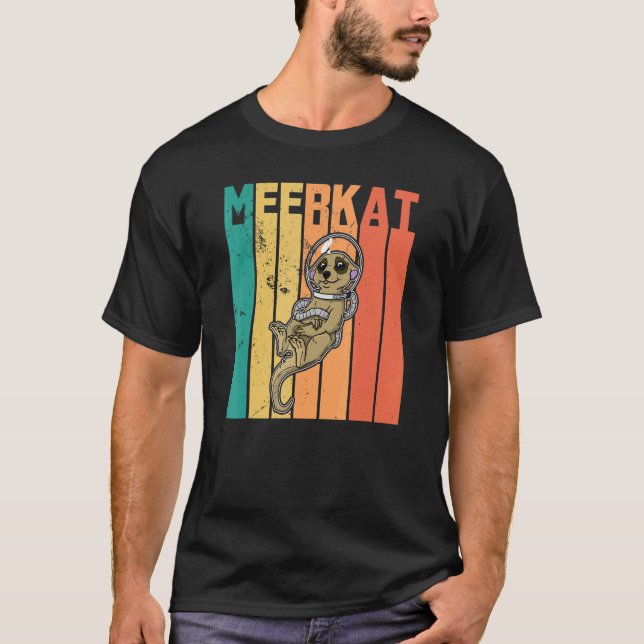 Cute Meerkat Surikate Animal Afrika 1 T Shirt (Framsida)