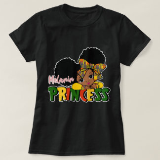Cute Melanin Princess Black History T Shirt