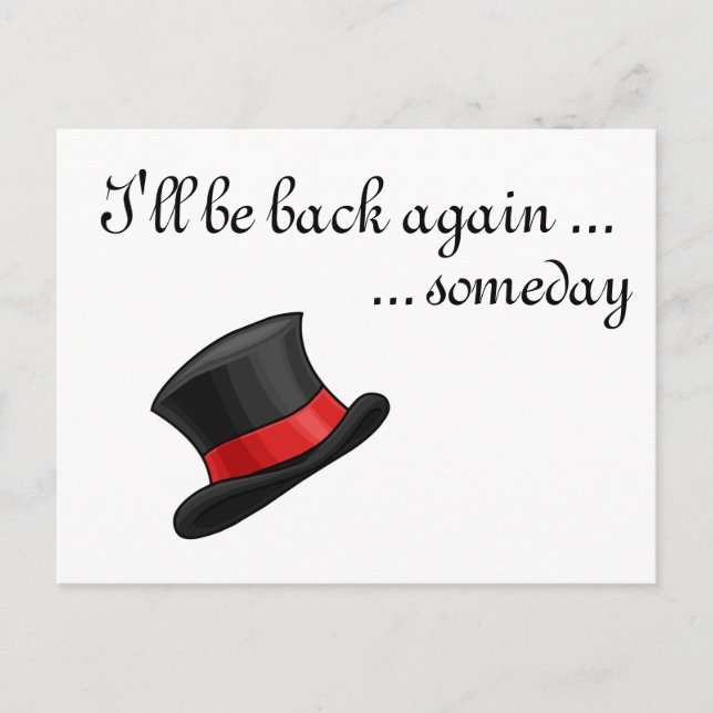 Cute melted Snögubbe Old Silke Hat Helg Vykort (Framsida)