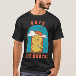 Cute men Brutal Cute Anka med Knivar T Shirt