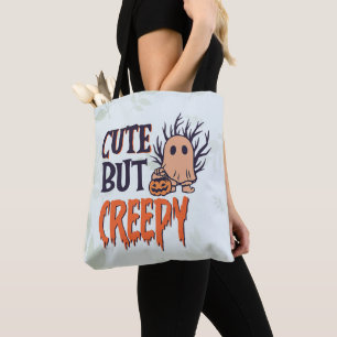 Cute Men Creepy Ghost Halloween Tygkasse