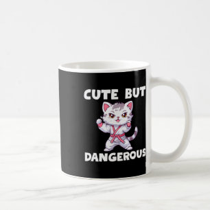 Cute men Dangerous Karate Taekwondo Kattunge Kara Kaffemugg
