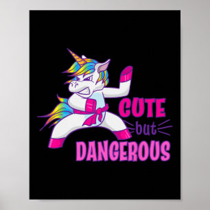 Cute men Dangerous Ninja Karate Taekwondo Kung fu Poster