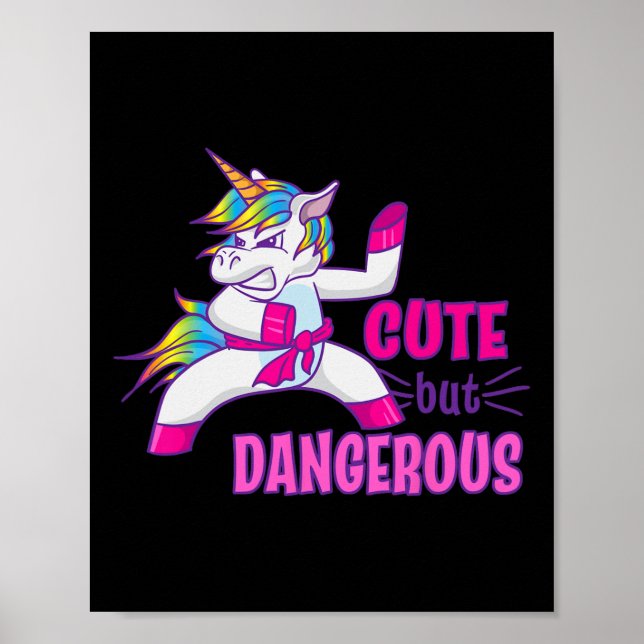 Cute men Dangerous Ninja Karate Taekwondo Kung fu Poster (Framsidan)
