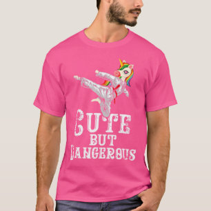 Cute men Dangerous Unicorn Funny Taekwondo Judo Ka T Shirt