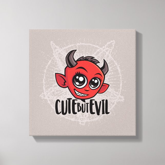 Cute men Evil Canvastryck (Framsida)