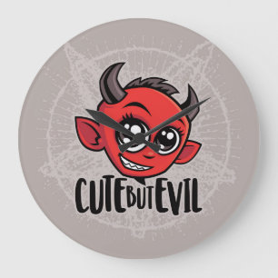 Cute men Evil Stor Klocka
