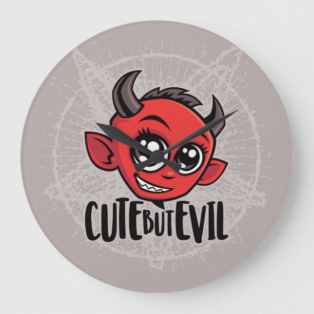 Cute men Evil Stor Klocka (Framsida)