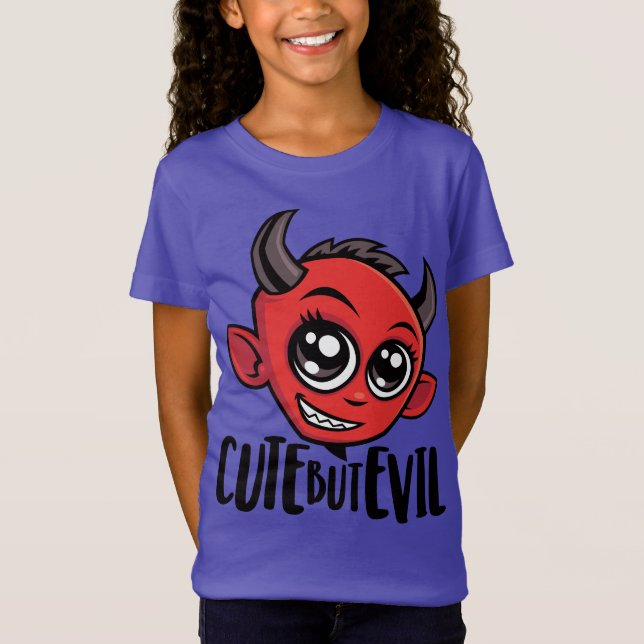 Cute men Evil T Shirt (Framsida)