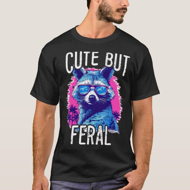 Cute men Feral, fin, färglös rast med svamplass T Shirt (Framsida)