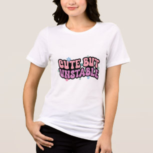 Cute, men instabil ängslan Funny Mental Health Awa T Shirt