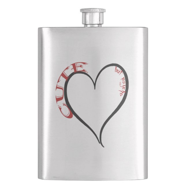 Cute men Psycho Black Heart Red Font Fickplunta (Framsidan)