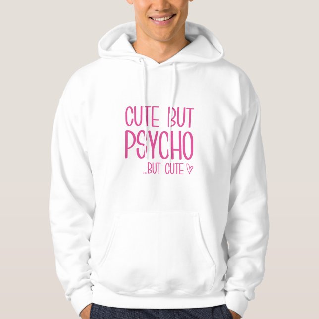 Cute Men Psycho Hoodie (Framsida)