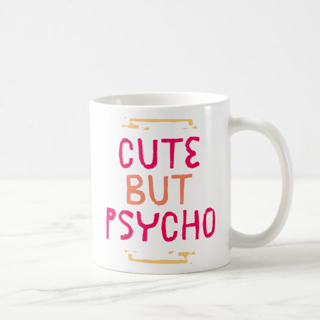 Cute Men Psycho. Kaffemugg (Höger)