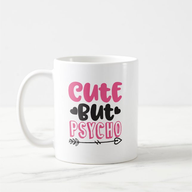 Cute Men Psycho Kaffemugg (Vänster)