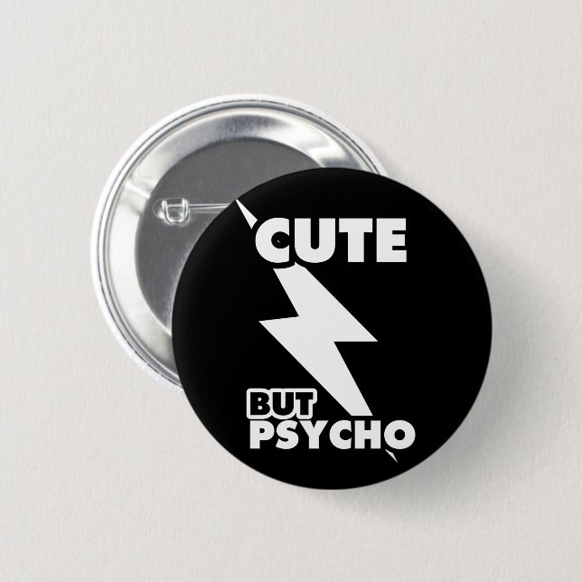 Cute Men Psycho Knapp (Framsida & baksida)