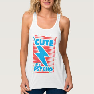 Cute Men Psycho Linne Med Racerback