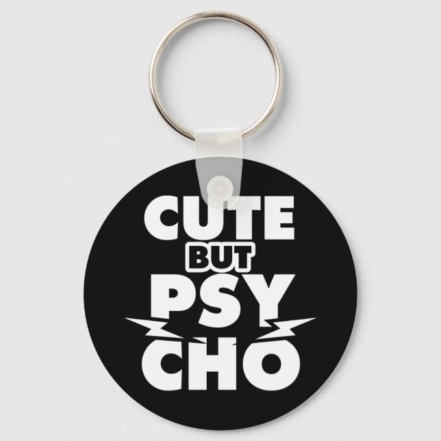 Cute Men Psycho Nyckelring (Framsida)