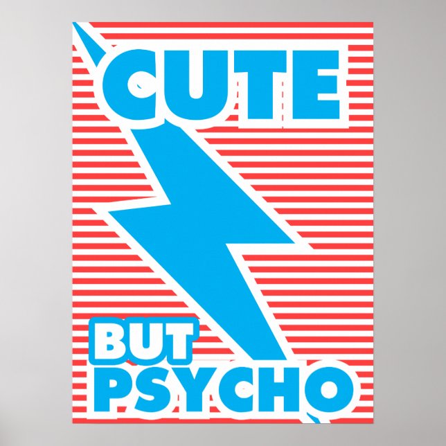 Cute Men Psycho Poster (Framsidan)