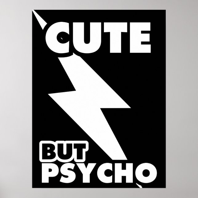 Cute Men Psycho Poster (Framsidan)