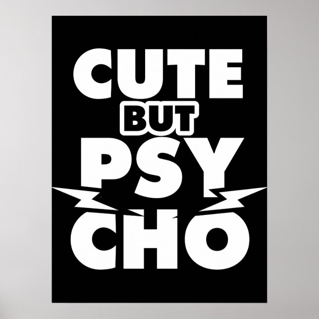 Cute Men Psycho Poster (Framsidan)