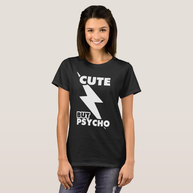 Cute Men Psycho T Shirt (Hel framsida)