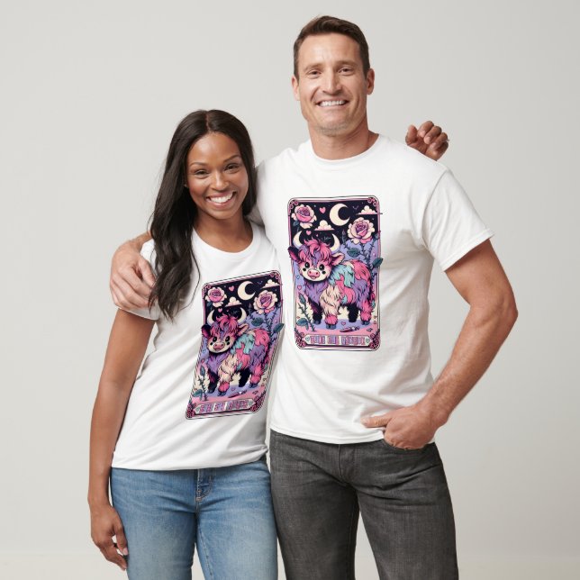 Cute Men Pycho Cow Tarot T Shirt (Unisex)
