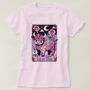 Cute Men Pycho Cow Tarot T Shirt