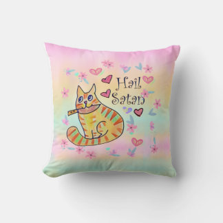 Cute men sarkastisk kattunge aktningsvärd kudde