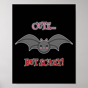 Cute men Scary Fladdermus Poster