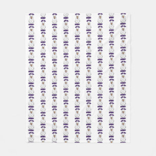 Cute men Spooky Halloween Ghost Holding a Pumpkin Fleecefilt