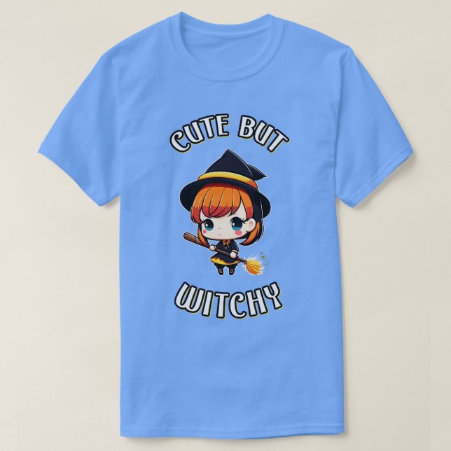 Cute Men Witchy Chibi Witch Wicca 1 T Shirt (Design framsida)