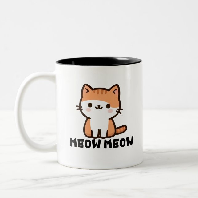 Cute Meow Meow Kopp (Vänster)