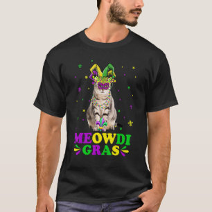 Cute Meowdi Gras American Shorthair Cat Mask Mardi T Shirt