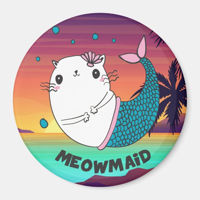 Cute Meowmaid Magnet (Framsidan)