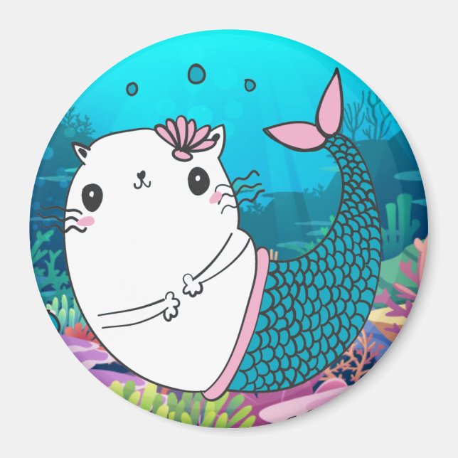 Cute Meowmaid Magnet (Framsidan)