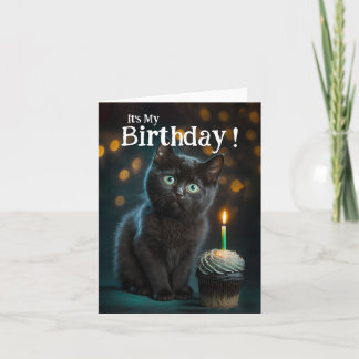 Cute Meowy Birthday bjudande, Anpassade Inbjudan