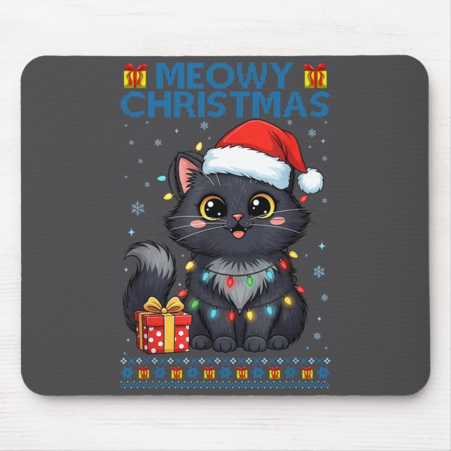 Cute Meowy Christmas Cat – Kawaii Holiday Kitty Te Musmatta (Framsidan)