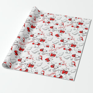 Cute Meowy jul Kattunge Presentpapper