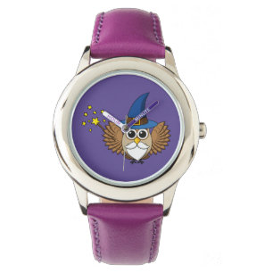 Cute Merlin the Wizard Uggla Tecknad Armbandsur